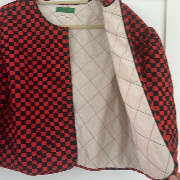 Clare V  Le Petit Puff Quilted Checkerboard Reversible Jacket - Picture 8 of 11